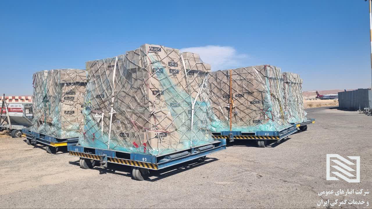 خروج پارت نهم محموله ترانزیت هوایی از شعبه فرودگاه شهید مدنی تبریز به مقدار ۱۰۰ تن 4