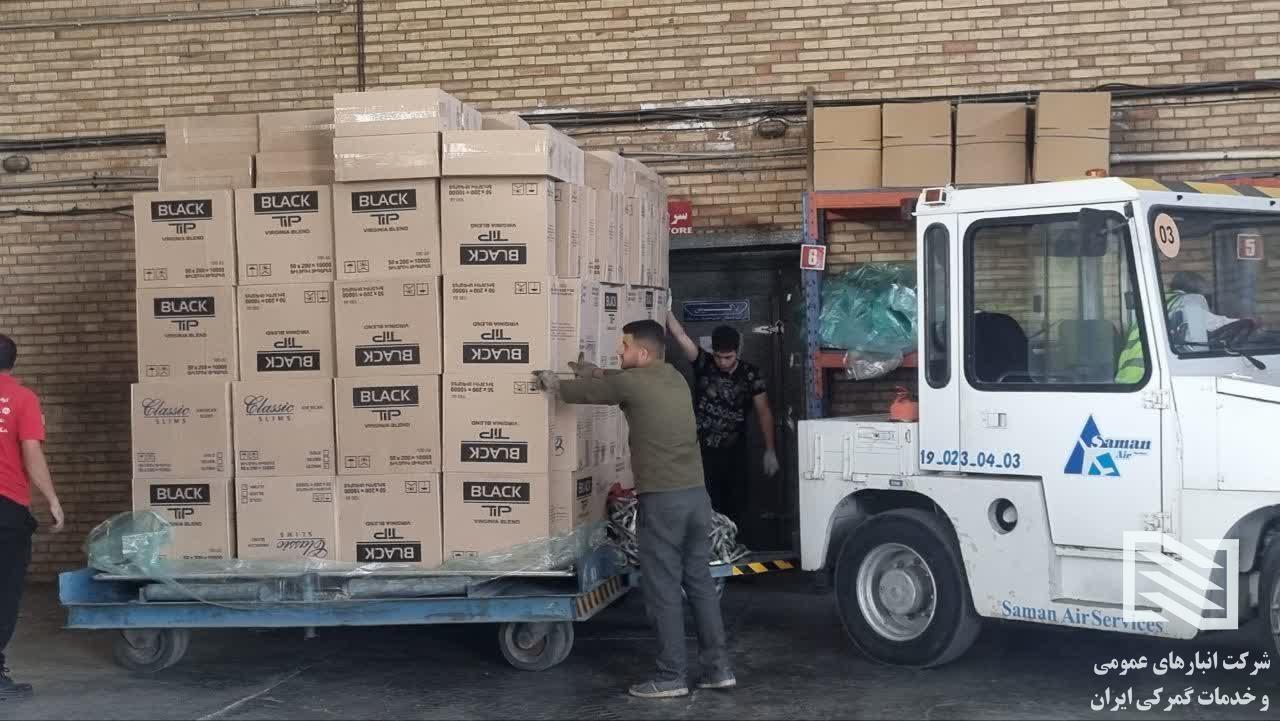 خروج پارت نهم محموله ترانزیت هوایی از شعبه فرودگاه شهید مدنی تبریز به مقدار ۱۰۰ تن 1