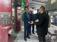 بازدید سرپرست شرکت سهلان از واحد تولیدی کاغذ دیواری آیدین سهند 2