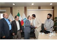 مراسم تجلیل از رضا میرزایی، عضو پیشین هیئت‌مدیره شرکت انبارهای عمومی و خدمات گمرکی منطقه ویژه اقتصادی سهلان 9