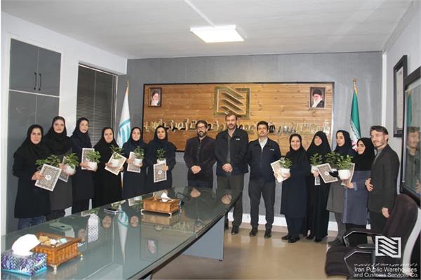 برگزاری آیین تکریم از بانوان شرکت انبارهای عمومی و خدمات گمرکی غرب